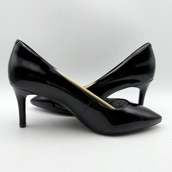 Rockport Womens Total Motion 75mm Pointy Toe Pumps US 8 Black Patent Leather NIB - Picture 5 of 13